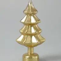 Фигура светодиодная "Елочка золотистая", 1 LED, 25 см, от бат. AAAx3, Т/БЕЛЫЙ