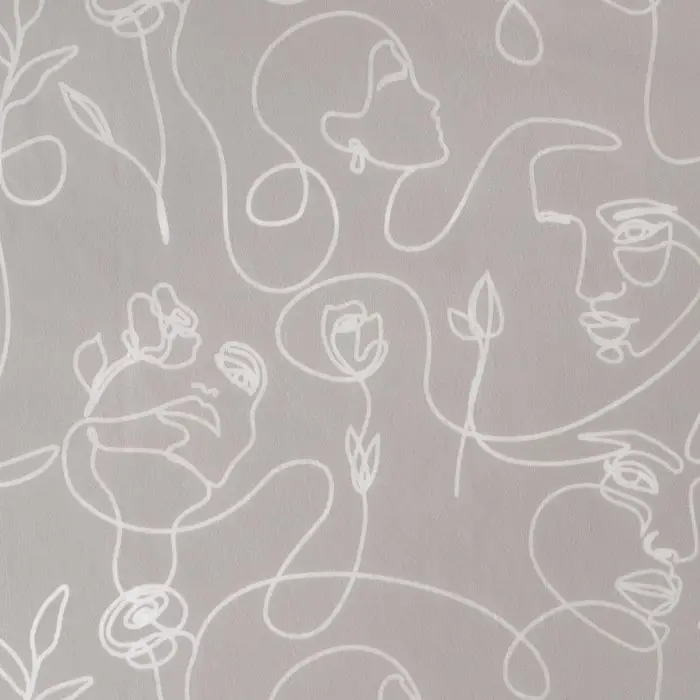 Бумага упаковочная тишью &laquo;Линейные лица&raquo;, 50 х 70 см