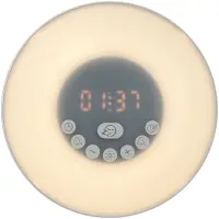 Лампа-колонка со световым будильником dreamTime, ver.2, белая