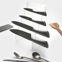 Подставка под ножи 15*15*25 см, 4 места, оргстекло 2 мм, прозрачный, В ЗАЩИТНОЙ ПЛЁНКЕ Подставка под ножи 15*15*25 см, 4 места, оргстекло 2 мм, прозрачный, В ЗАЩИТНОЙ ПЛЁНКЕ