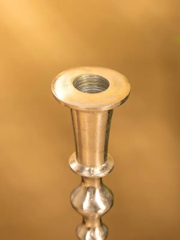 Подсвечник "Юла" 7,5х7,5х26 см, алюминий