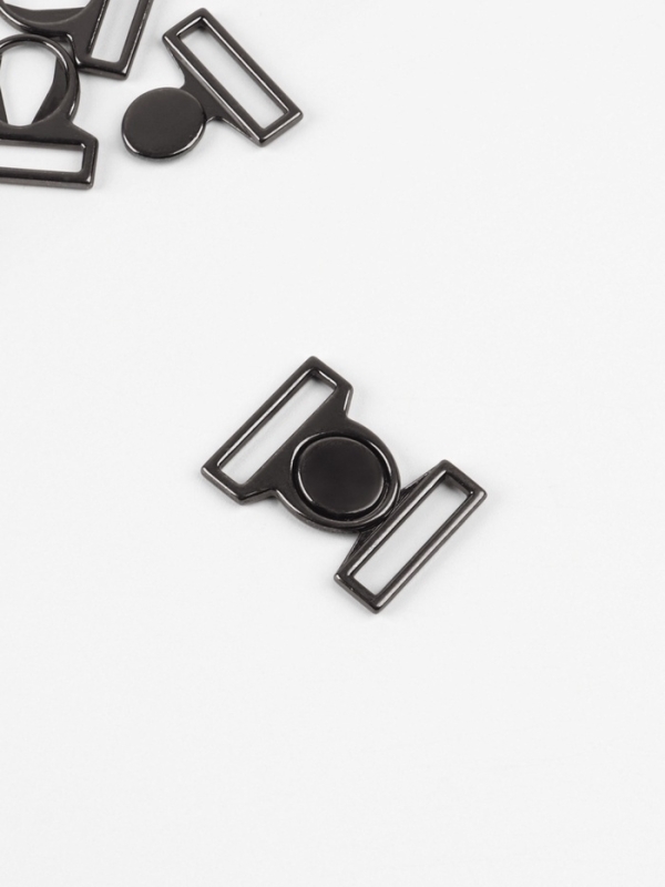 Застёжка для купальника металл 2*2,8см вн 17мм (наб 5шт цена за наб) чёрный никель АУ