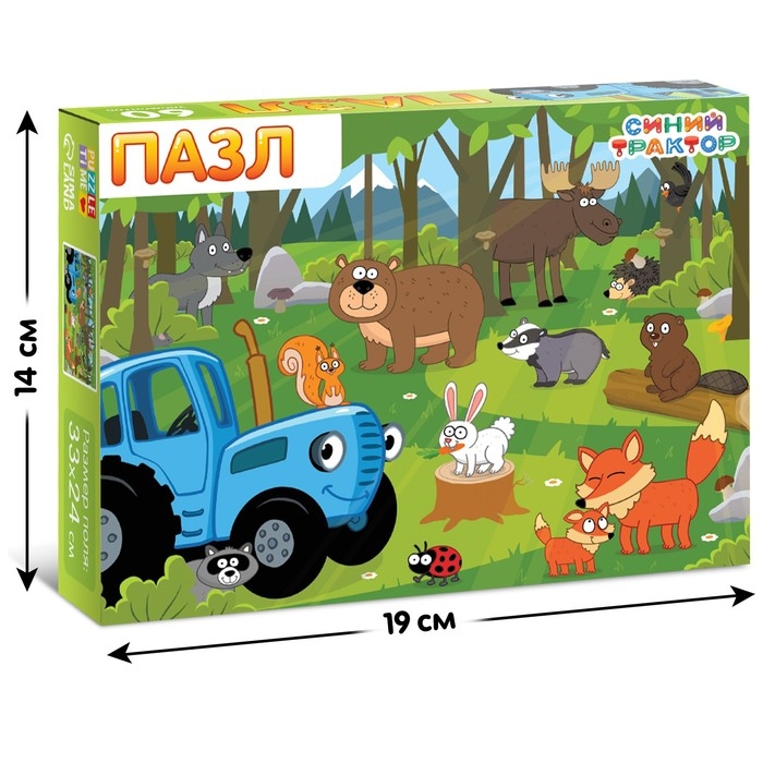 Пазл &laquo;В лесу&raquo;, &laquo;Синий трактор&raquo;, 60 элементов