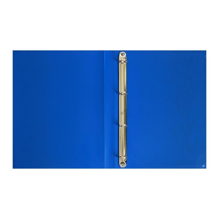 Папка на 4 кольцах А4, Calligrata, 25 мм, 500 мкм, синяя