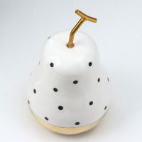 Сувенир керамика "Груша в горох" с золотом 20х12х12 см Сувенир керамика "Груша в горох" с золотом 20х12х12 см