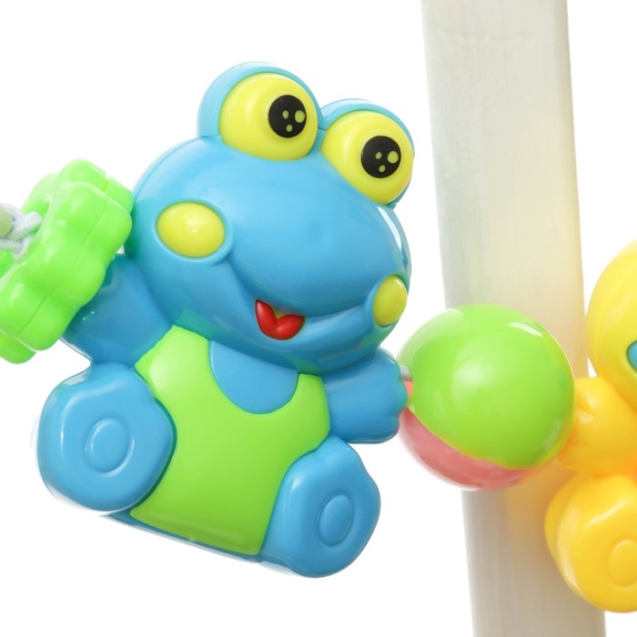 Растяжка на коляску/кроватку &laquo;Лягушата&raquo;, 4 игрушки, цвет МИКС, Крошка Я