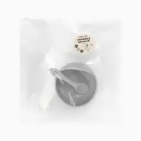 Тарелка детская на присоске и ложка, серый, Mum&Baby