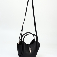 Сумка женская тоут на молнии, цвет чёрный