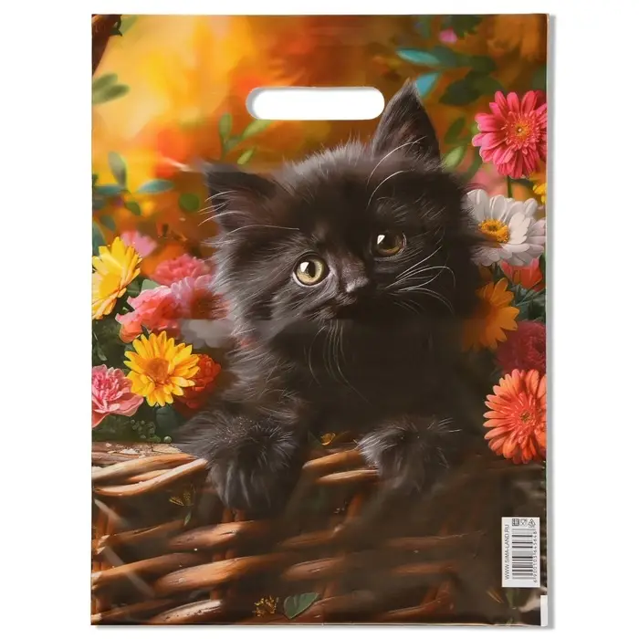 Пакет подарочный &laquo;Милое создание&raquo;, полиэтиленовый с вырубной ручкой, 30&times;40 см 50 мкм