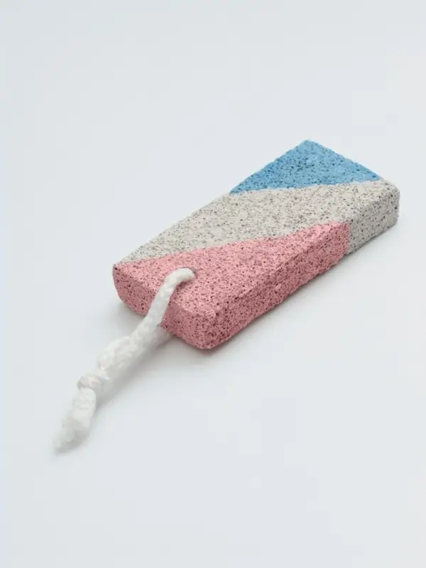 Пемза для педикюра, с подвесом, 8.5&times;4.5 см, разноцветная