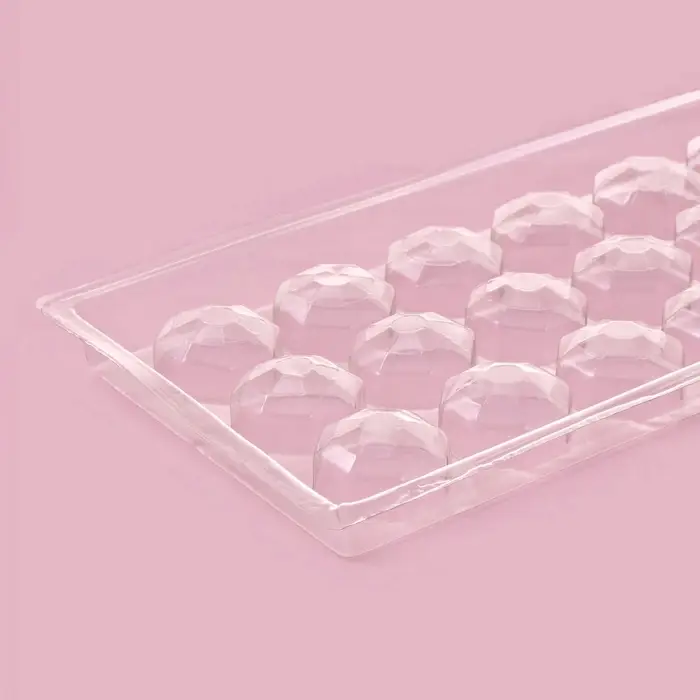 Форма для шоколада и конфет &laquo;Бриллиант&raquo;, 18 ячеек, 22&times;11 см, прозрачная