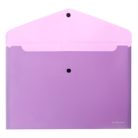 Папка-конверт на кнопке А4, 180 мкм, ErichKrause Soft Manga, непрозрачная, тиснение "софт-тач", МИКС