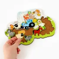 Пазл ПЗ110 Синий трактор