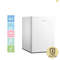 Холодильник RCD98WH1R, LED, GMCC, 66 л, однокамерный, белый