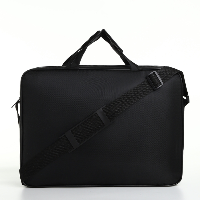 Сумка для ноутбука на молнии, наружный карман, цвет чёрный Сумка для ноутбука на молнии, наружный карман, цвет чёрный