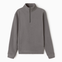 Джемпер флисовый мужской MINAKU: Fleece Soft цвет графит, р-р 48 Джемпер флисовый мужской MINAKU: Fleece Soft цвет графит, р-р 48