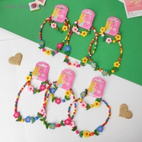 Набор детский «Выбражулька» 2 предмета: бусы, браслет, цветочное настроение, цвет МИКС Набор детский «Выбражулька» 2 предмета: бусы, браслет, цветочное настроение, цвет МИКС