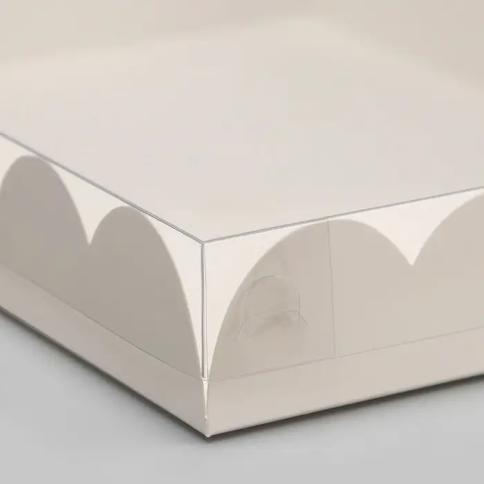 Коробка для печенья, белая, 25&times;18&times;4 см