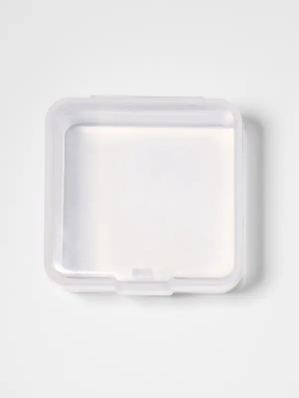 Таблетница, 3.5&times;3.5&times;2 см, 1 секция, прозрачная