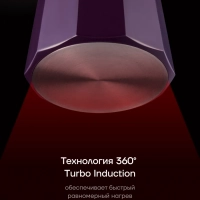 Гейзерная кофеварка для индукционной плиты ECO collection