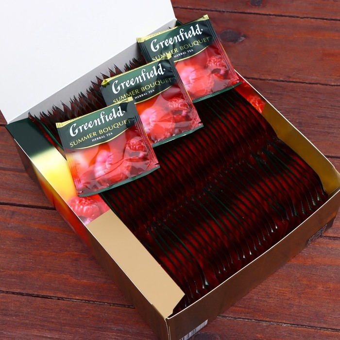 Чай Гринфилд Summer Bouquet herbal tea (100 пакетиков х 2 г) Чай Гринфилд Summer Bouquet herbal tea (100 пакетиков х 2 г)
