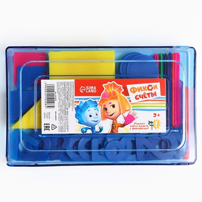Счётный материал &laquo;Учимся считать&raquo;, ФИКСИКИ, цвет МИКС, 132 элементов в наборе