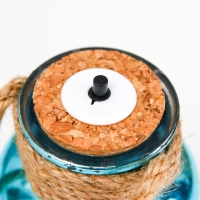 Ночник "Ласси" LED от батареек синий 8х8х17 см RISALUX Ночник "Ласси" LED от батареек синий 8х8х17 см RISALUX