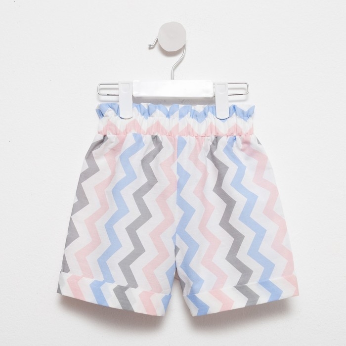 Шорты для девочки MINAKU: Cotton Collection цвет белый, рост 116