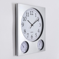 Часы настенные интерьерные "Верность", d-32.5 см, термометр, гигрометр, дискретный ход