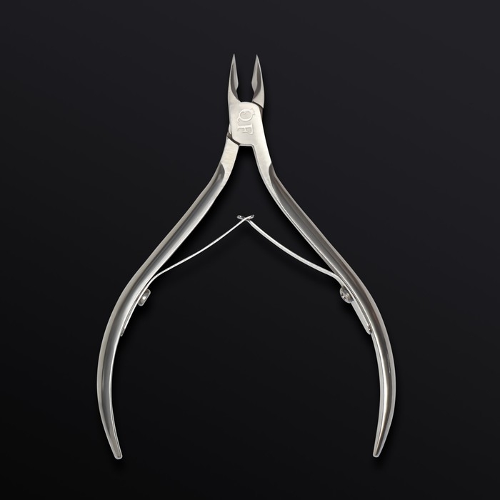 Кусачки маникюрные для кутикулы &laquo;Premium&raquo;, двойная пружина, 10 см, длина лезвия - 8 мм, на блистере, цвет серебристый