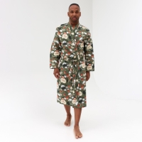 Халат мужской удлиннный Этель "Генеральская банька" размер 50-52, вафля 200г/м2, 100% хлопок Халат мужской удлиннный Этель "Генеральская банька" размер 50-52, вафля 200г/м2, 100% хлопок