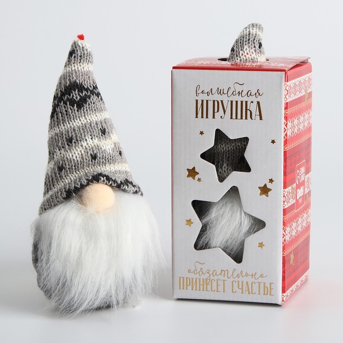 Новый год! Гном новогодний, МИКС, 12 см