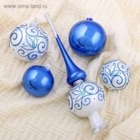 Набор ёлочных игрушек "Ивушка", 5 шт., микс Набор ёлочных игрушек "Ивушка", 5 шт., микс