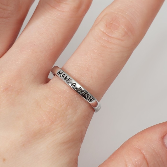 Кольцо «Желание» гладкое, безразмерное, цвет серебро Кольцо «Желание» гладкое, безразмерное, цвет серебро