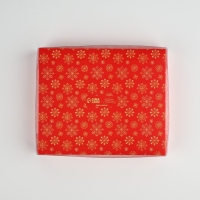 Коробка под 4 конфеты и шоколад с ячейками «Снежинки» 18 х 15 х 3 см, Новый год Коробка под 4 конфеты и шоколад с ячейками «Снежинки» 18 х 15 х 3 см, Новый год