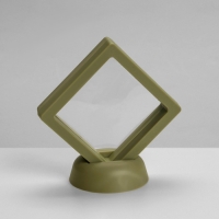 Подставка для украшений &laquo;Ромб&raquo;, 7&times;3&times;7 см, цвет зелёный