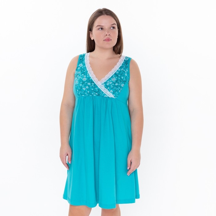 Ночная сорочка женская, цвет ментол, размер 46 Ночная сорочка женская, цвет ментол, размер 46