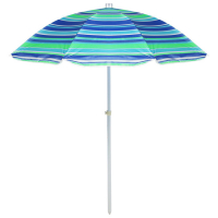 Зонт пляжный Maclay &laquo;Модерн&raquo;, с серебристым покрытием, d=150 cм, h=170 см, цвет МИКС