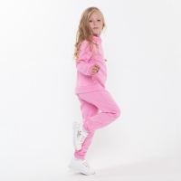 Костюм (толстовка, брюки) детский НАЧЁС, цвет розовый, рост 98 см