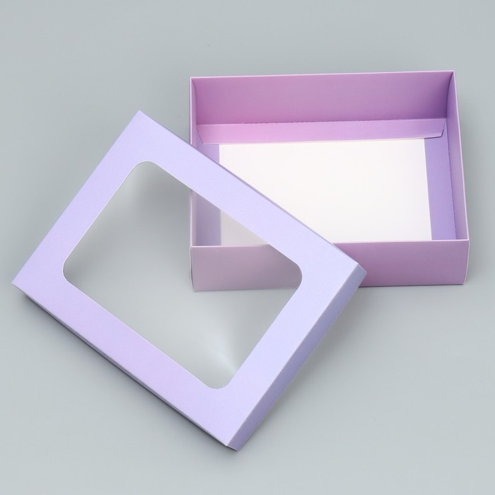 Коробка подарочная, упаковка, &laquo;Лаванда&raquo; 16.5 х 12.5 х 5 см