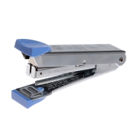 Степлер Kangaro №10, до 20 листов, металлический копус, встроенный антистеплер, 50 скоб, микс Степлер Kangaro №10, до 20 листов, металлический копус, встроенный антистеплер, 50 скоб, микс