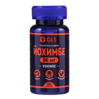 Йохимбе GLS с женьшенем, 60 капсул по 350 мг Йохимбе GLS с женьшенем, 60 капсул по 350 мг