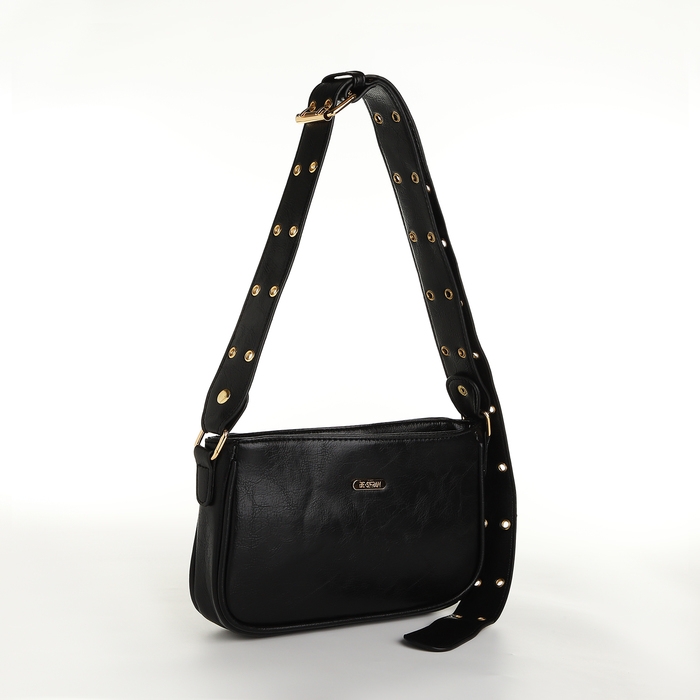 Сумка женская, багет, на молнии, цвет чёрный Сумка женская, багет, на молнии, цвет чёрный