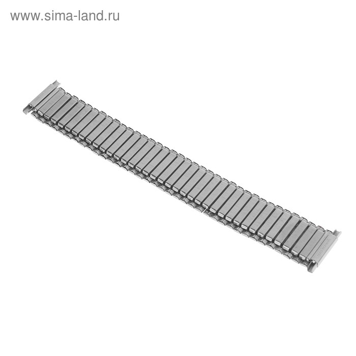 Ремешок для часов "Соломон", 20 мм, металл, серебро