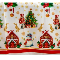 Скатерть новогодняя одноразовая &laquo;Снеговик&raquo;, 180х137 см