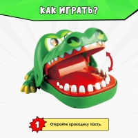 Настольная игра на реакцию &laquo;Безумный крокодил&raquo;, от 1 игрока, 3+