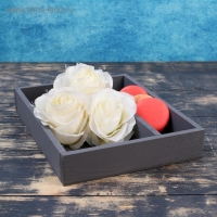 Кашпо деревянное 25.5×20×4.5 см "Макарунас", серый Дарим Красиво Кашпо деревянное 25.5×20×4.5 см "Макарунас", серый Дарим Красиво