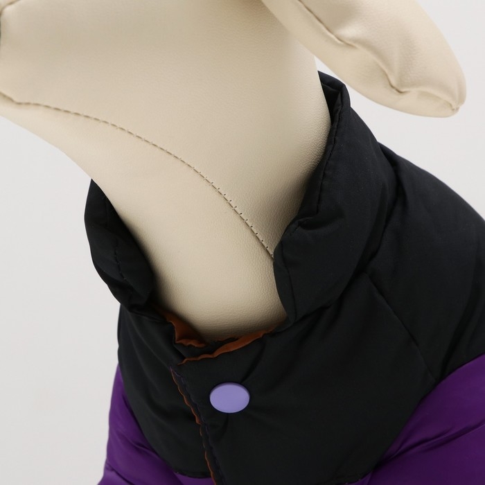 Комбинезон "Умка", размер 18 (ДС 40 см, ОГ 50 см, ОШ 38 см), чёрно-фиолетовый