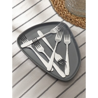Набор вилок столовых Доляна &laquo;Соты&raquo;, h=20 см, 6 шт, цвет серебряный