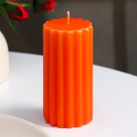 Свеча- цилиндр ароматическая "Рельеф. Сочное манго", 5х10 см Свеча- цилиндр ароматическая "Рельеф. Сочное манго", 5х10 см